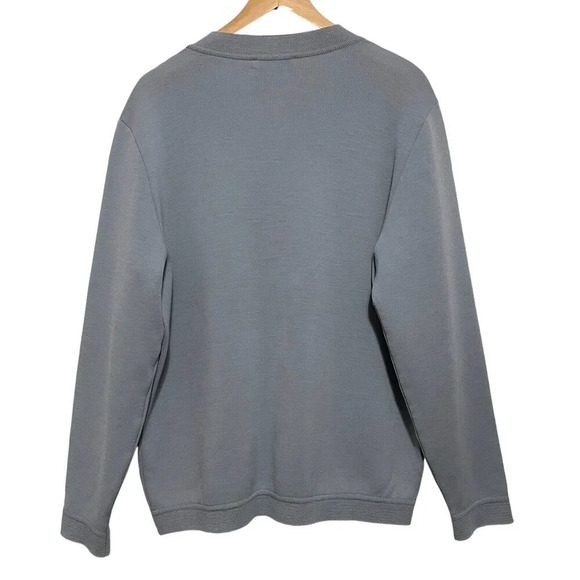 Vintage St. Croix Knit Zephyr Wool‎ Size M Button Front Cardigan Gray USA - Picture 2 of 9